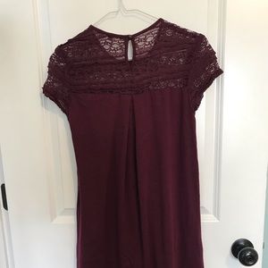 Maroon skater dress